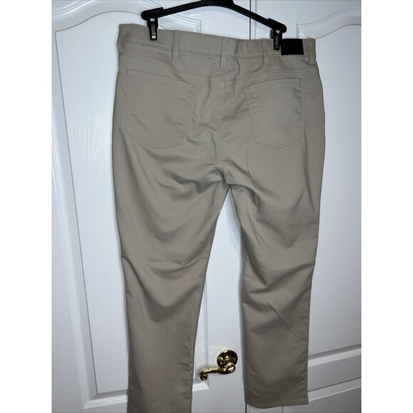 Calvin Klein Men's Stretch Tech 5-Pocket Pant Khaki Tan 40 x 32 Stretch Waist - Picture 7 of 16